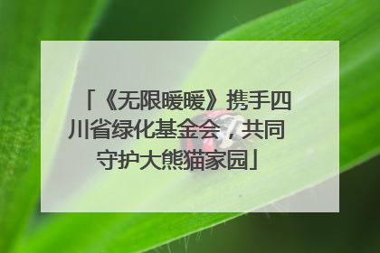 《无限暖暖》携手四川省绿化基金会，共同守护大熊猫家园