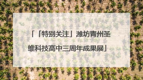 「特别关注」潍坊青州圣维科技高中三周年成果展