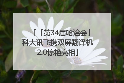 「第34届哈洽会」科大讯飞携双屏翻译机2.0惊艳亮相
