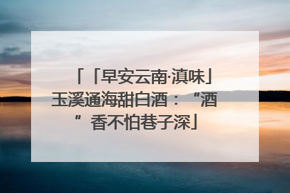 「早安云南·滇味」玉溪通海甜白酒：“酒”香不怕巷子深
