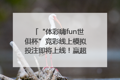 “体彩嗨fun世俱杯”竞彩线上模拟投注即将上线！赢超级大乐透体验券