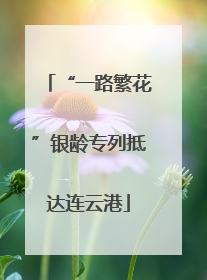 “一路繁花”银龄专列抵达连云港