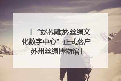 “彣芯雕龙·丝绸文化数字中心”正式落户苏州丝绸博物馆