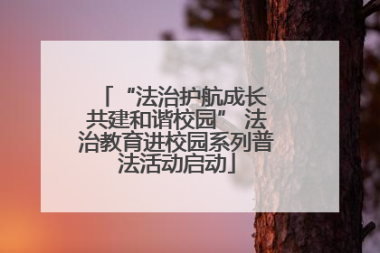 “法治护航成长 共建和谐校园” 法治教育进校园系列普法活动启动