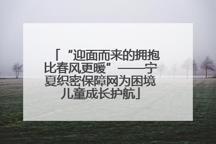“迎面而来的拥抱比春风更暖”——宁夏织密保障网为困境儿童成长护航