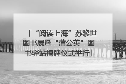 “阅读上海”苏黎世图书展暨“蒲公英”图书驿站揭牌仪式举行