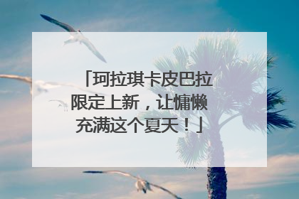 珂拉琪卡皮巴拉限定上新，让慵懒充满这个夏天！