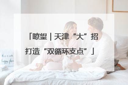 瞭望｜天津“大”招打造“双循环支点”