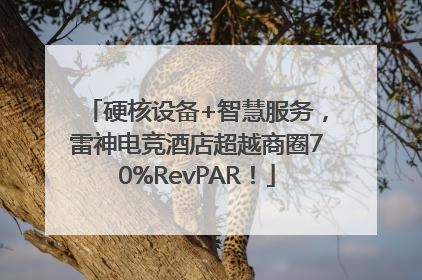 硬核设备+智慧服务，雷神电竞酒店超越商圈70%RevPAR！