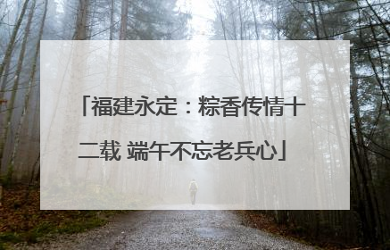 福建永定：粽香传情十二载 端午不忘老兵心