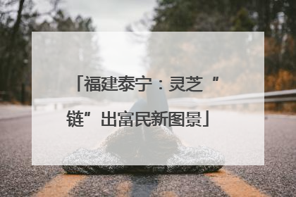 福建泰宁：灵芝“链”出富民新图景