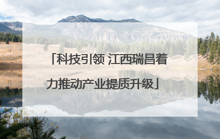 科技引领 江西瑞昌着力推动产业提质升级