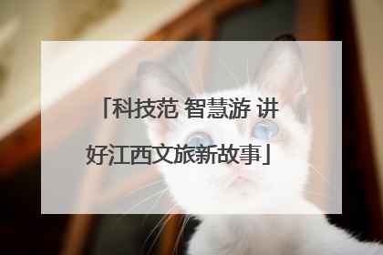 科技范 智慧游 讲好江西文旅新故事