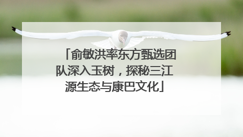 俞敏洪率东方甄选团队深入玉树，探秘三江源生态与康巴文化