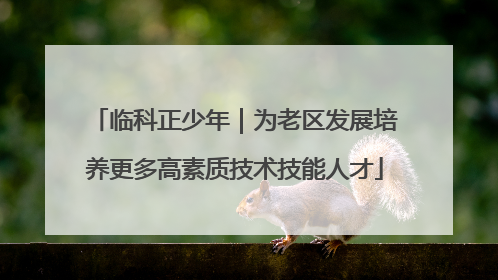 临科正少年｜为老区发展培养更多高素质技术技能人才