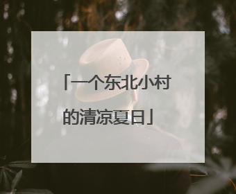 一个东北小村的清凉夏日