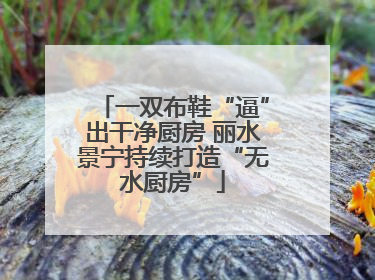 一双布鞋“逼”出干净厨房 丽水景宁持续打造“无水厨房”