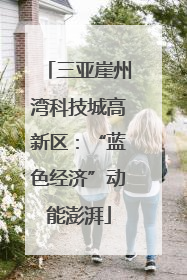 三亚崖州湾科技城高新区：“蓝色经济”动能澎湃
