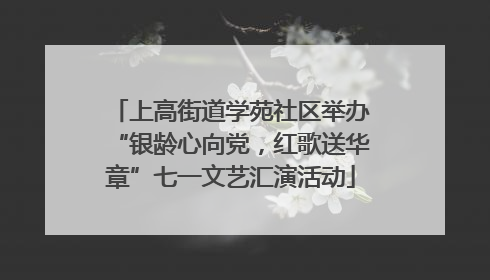 上高街道学苑社区举办“银龄心向党，红歌送华章”七一文艺汇演活动
