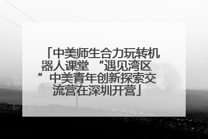 中美师生合力玩转机器人课堂 “遇见湾区”中美青年创新探索交流营在深圳开营