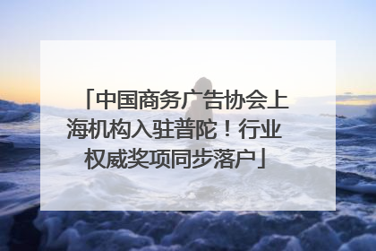 中国商务广告协会上海机构入驻普陀！行业权威奖项同步落户