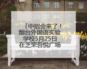 中招会来了！烟台外国语实验学校5月25日在芝罘吾悦广场答疑