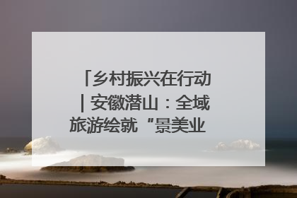 乡村振兴在行动｜安徽潜山：全域旅游绘就“景美业兴民富”新画卷