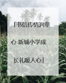书信传情润童心 新城小学成长礼暖人心