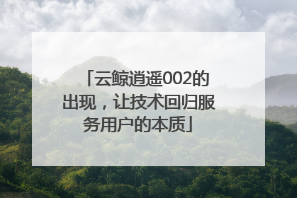 云鲸逍遥002的出现，让技术回归服务用户的本质