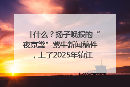什么？扬子晚报的“夜京畿”紫牛新闻稿件，上了2025年镇江中考模拟卷！