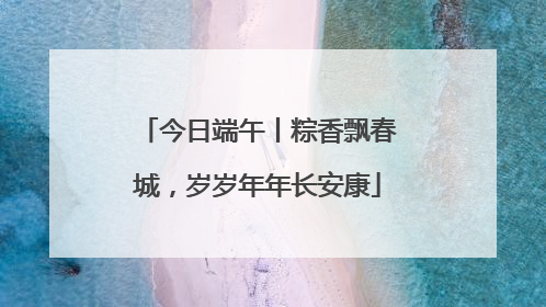 今日端午丨粽香飘春城，岁岁年年长安康