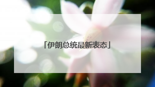 伊朗总统最新表态