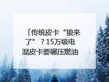 传统皮卡“狼来了”？15万级电混皮卡要碾压燃油车｜汽车风云