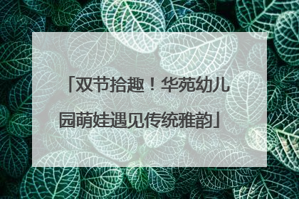 双节拾趣！华苑幼儿园萌娃遇见传统雅韵