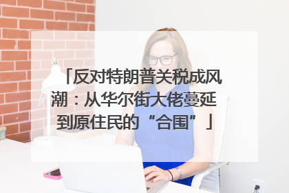 反对特朗普关税成风潮：从华尔街大佬蔓延到原住民的“合围”