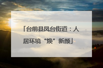 台前县凤台街道：人居环境“焕”新颜