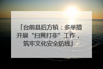 台前县后方镇：多举措开展“扫黄打非”工作，筑牢文化安全防线