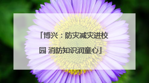 博兴：防灾减灾进校园 消防知识润童心