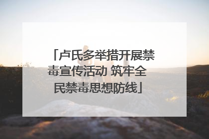 卢氏多举措开展禁毒宣传活动 筑牢全民禁毒思想防线