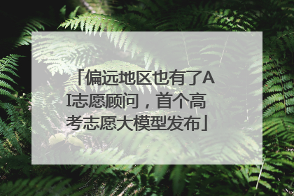 偏远地区也有了AI志愿顾问，首个高考志愿大模型发布