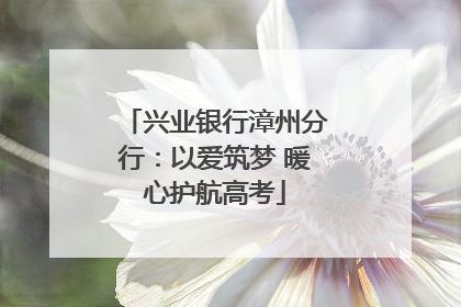 兴业银行漳州分行：以爱筑梦 暖心护航高考