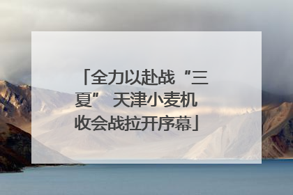 全力以赴战“三夏” 天津小麦机收会战拉开序幕