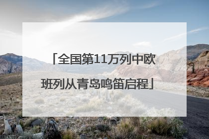 全国第11万列中欧班列从青岛鸣笛启程