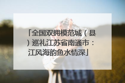 全国双拥模范城（县）巡礼江苏省南通市：江风海韵鱼水情深