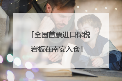 全国首票进口保税岩板在南安入仓