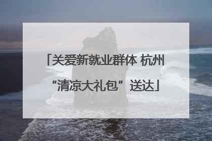 关爱新就业群体 杭州“清凉大礼包”送达