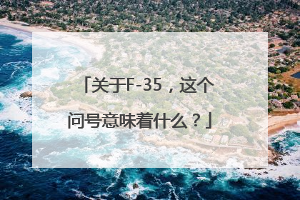 关于F-35，这个问号意味着什么？