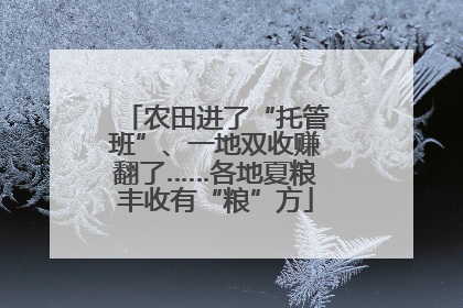 农田进了“托管班”、一地双收赚翻了……各地夏粮丰收有“粮”方