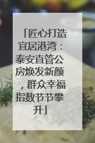 匠心打造宜居港湾：泰安直管公房焕发新颜，群众幸福指数节节攀升