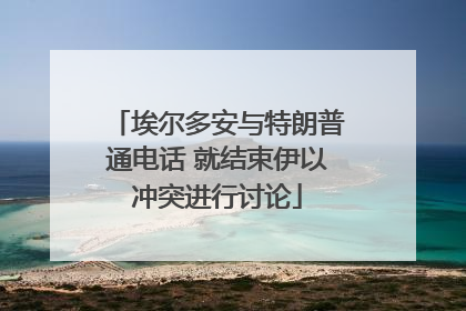 埃尔多安与特朗普通电话 就结束伊以冲突进行讨论